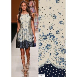Креп коприна Valentino точки