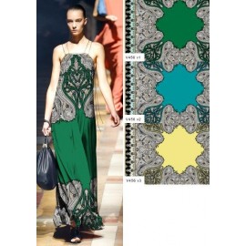 Креп коприна Etro зелена