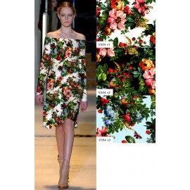 Памук цветя и ягодки Dolce&Gabbana