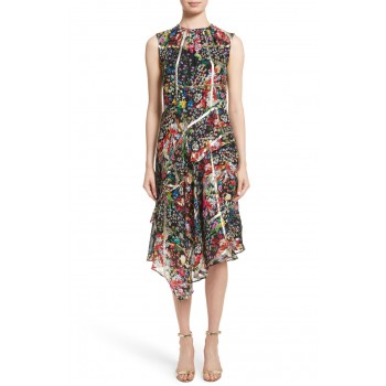 Креп коприна Etro шарени цветя