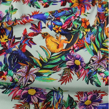 Креп коприна Gucci с маймунки