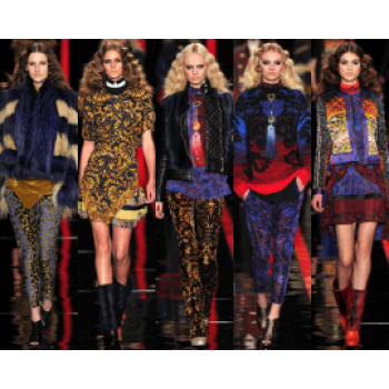 Кашмир цветя оранж Just Cavalli