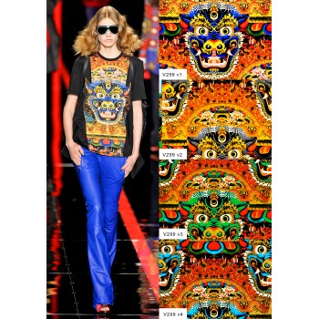Кашмир  Just Cavalli дракони сини